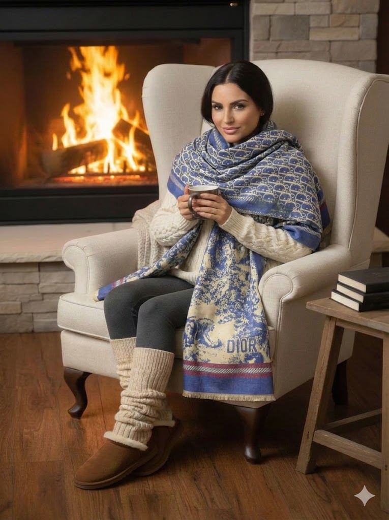 C.D. Cashmere ScarF