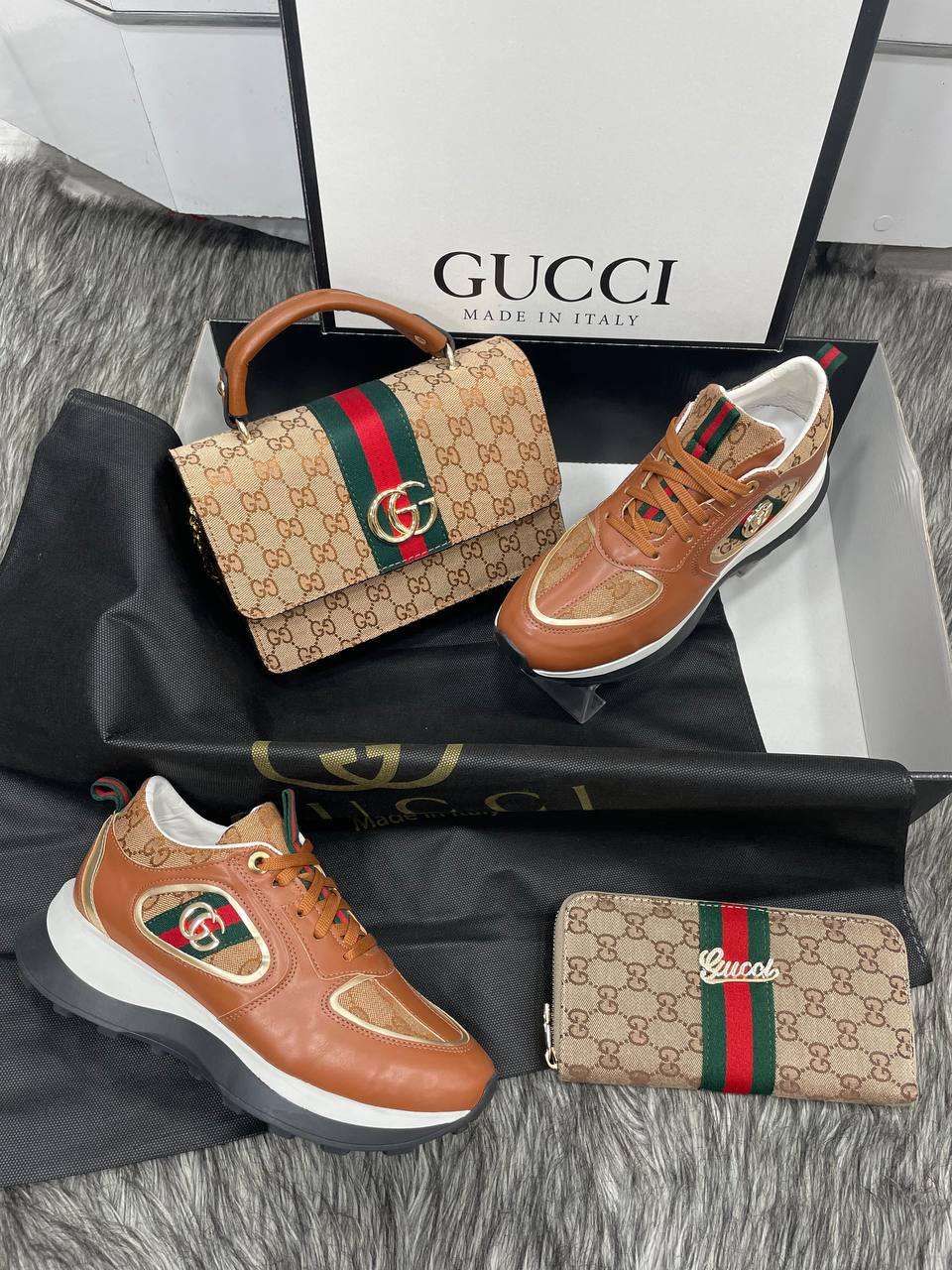 Bag , Shoes and Wallet Set