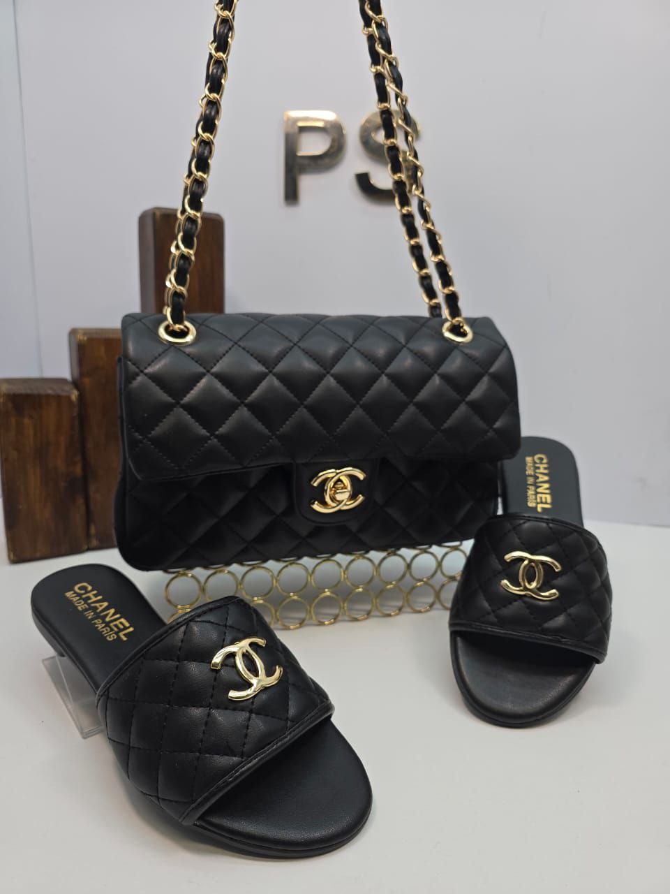 CH Bag and Slipper (White)