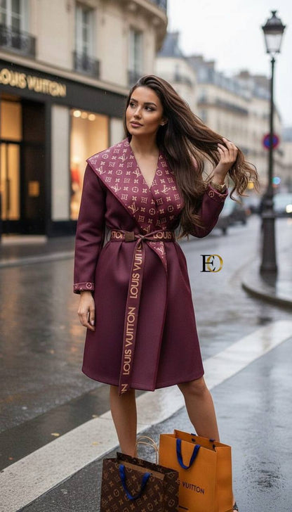L.V. Cashmere Fabric Coat