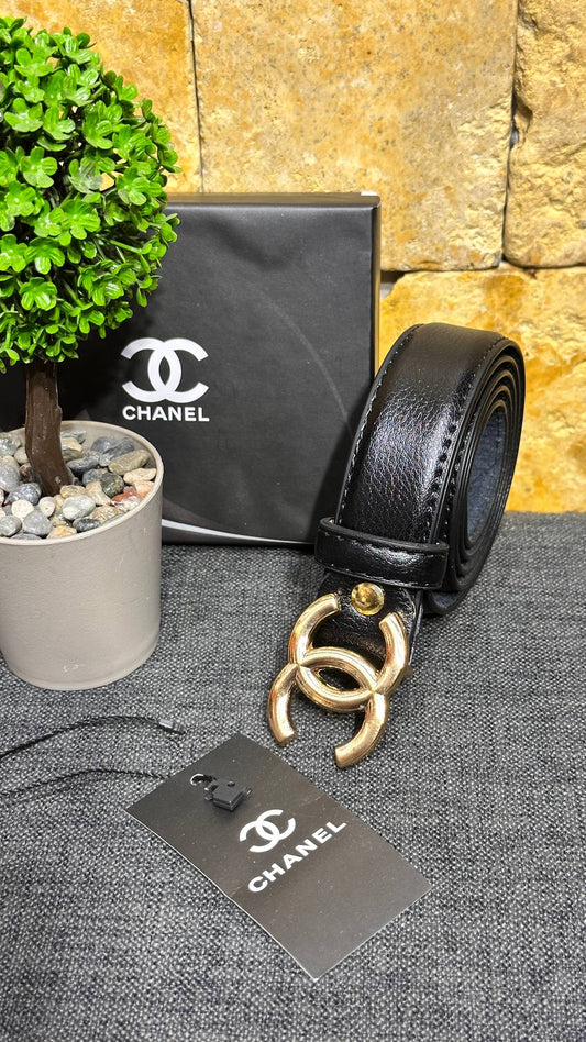 CHNL Leather Belt - Black