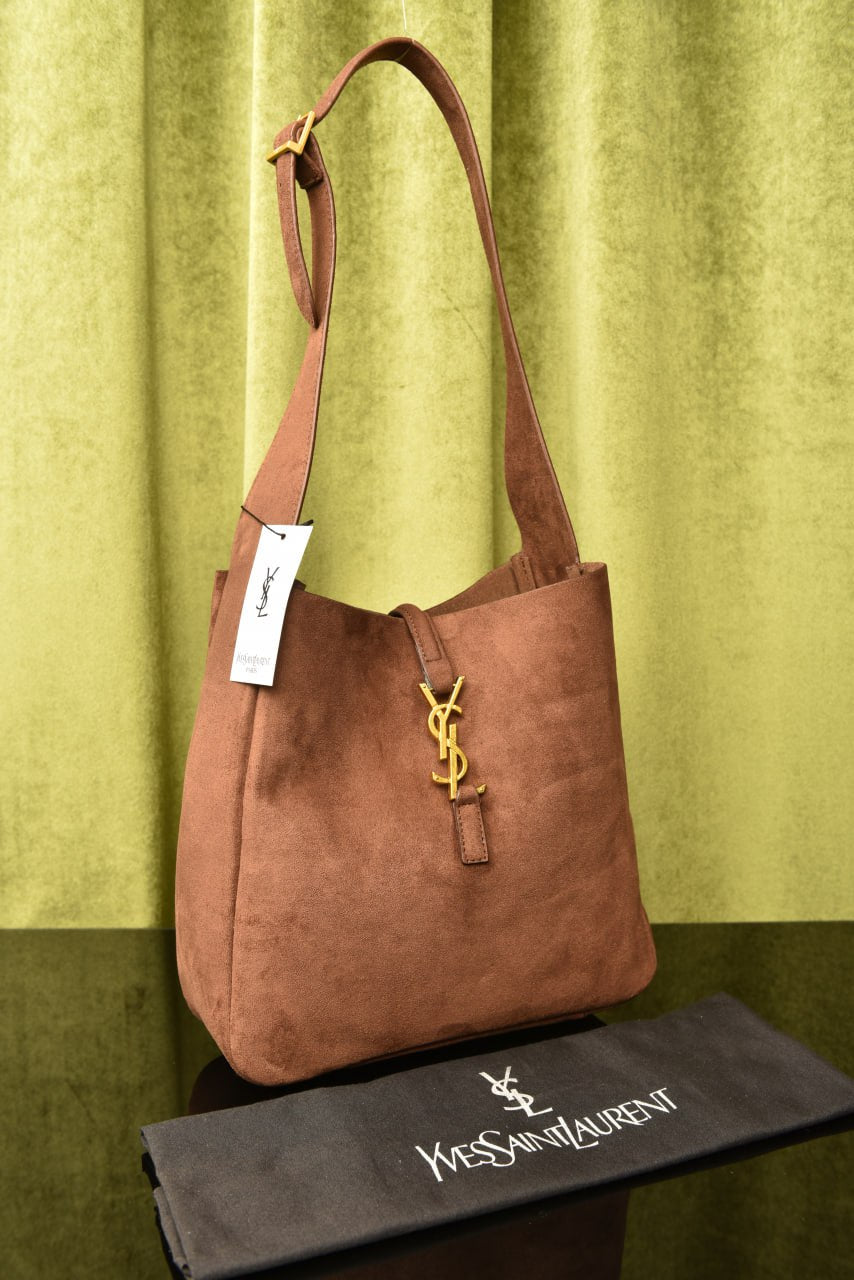 YSI- LE 5 A 7 Supple in Suede Bag
